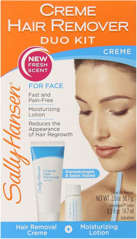 sally hansen facial hair removal cream|Crème Hair Remover Duo Kit